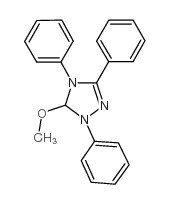5-Methoxy-1,3,4-triphenyl-4,5-dihydro-1H-1,2,4-triazole structure, CAS 154643-41-1