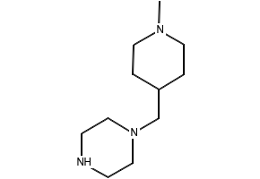 1-(N-Methylpiperidin-4-yl-methyl)piperazine structure, CAS 496808-04-9