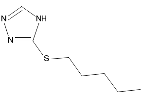 3-(Pentylthio)-4H-1,2,4-triazole structure, CAS 71705-07-2