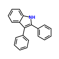 2,3-Diphenylindole structure, CAS 3469-20-3