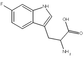 6-Fluoro-DL-tryptophan structure, CAS 7730-20-3