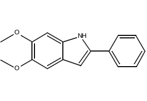 5,6-Dimethoxy-2-phenylindole structure, CAS 62663-26-7