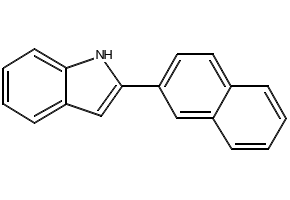 2-(2-Naphthyl)indole structure, CAS 23746-81-8