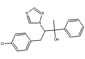 1-[2-(4-Chlorophenyl)-1-(1-hydroxy-1-phenylethyl)ethyl]-1,2,4-triazole structure, CAS 224047-41-0