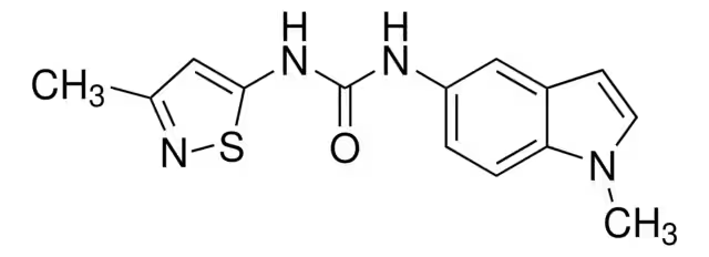 N-(1-Methyl-1H-indolyl-5-yl)-N''-(3-methyl-5-isothiazolyl)urea structure, CAS 152239-46-8