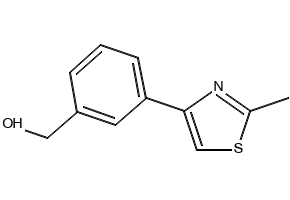 [3-(2-Methyl-1,3-thiazol-4-yl)phenyl]methanol structure, CAS 850375-06-3