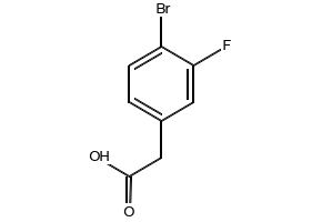 4-Bromo-3-fluorophenylaceticacid structure, CAS 942282-40-8