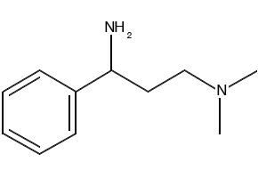 N3,N3-Dimethyl-1-phenyl-1,3-Propanediamine structure, CAS 942-86-9
