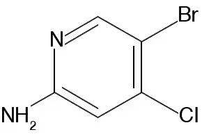 2-Pyridinamine,5-bromo-4-chloro- structure, CAS 942947-94-6