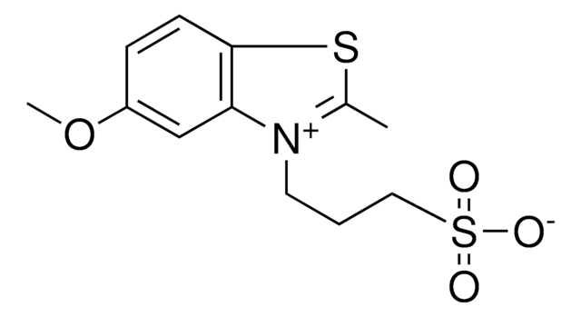5-Methoxy-2-methyl-3-(3-sulfopropyl)benzothiazoliuminnersalt structure, CAS 63149-01-9