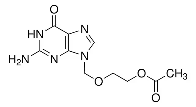 9-(2'-Acetoxyethoxymethyl)guanine structure, CAS 102728-64-3