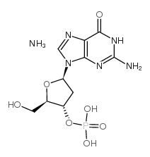 2'-Deoxyguanosine3'-monophosphateAmmoniumsalt structure, CAS 102783-49-3