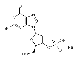 2'-Deoxyguanosine3'-monophosphateSodiumsalt structure, CAS 102814-03-9