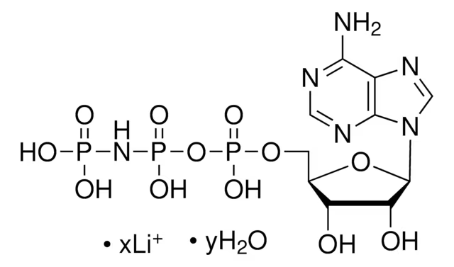Adenylyl-imidodiphosphate,tetralithiumsalt structure, CAS 72957-42-7
