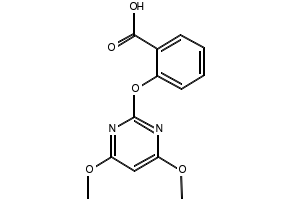 2-[(4,6-Dimethoxypyrimidin-2-yl)oxy]benzoicacid structure, CAS 110284-78-1