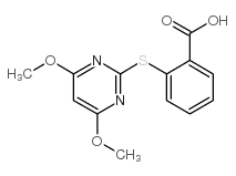 2-[(4,6-Dimethoxypyrimidin-2-yl)thio]benzoicacid structure, CAS 110284-79-2