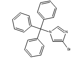4-Bromo-1-trityl-1H-imidazde structure, CAS 87941-55-7