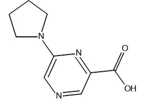 Methyl5-(1-pyrrolidinyl)-2-pyrazinecarboxylate structure, CAS 944133-94-2