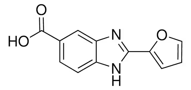 2-Furan-2-yl-3H-benzoimidazole-5-carboxylicacid structure, CAS 174422-10-7