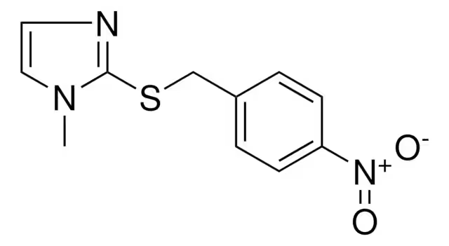 1-isopropyl-2-methyl-4-nitro-1H-imidazole structure, CAS 35179-52-3