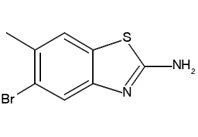 5-Bromo-6-methyl-1,3-benzothiazol-2-amine structure, CAS 944887-82-5