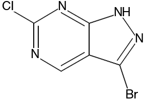 3-Bromo-6-chloro-1H-pyrazolo[3,4-d]pyrimidine structure, CAS 944903-06-4