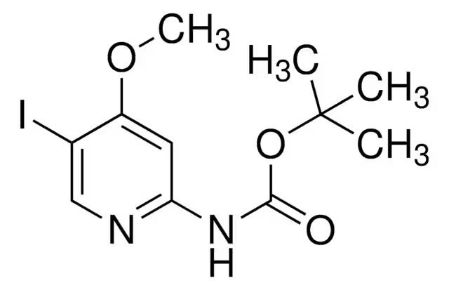 Tert-butyl5-iodo-4-methoxypyridin-2-ylcarbamate structure, CAS 944935-37-9