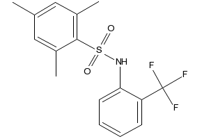 2,4,6-Trimethyl-N-[2-(trifluoromethyl)phenyl]benzenesulfonamide structure, CAS 313981-55-4