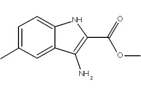 Ethyl6-amino-2-methyl-1H-indole-3-carboxylate structure, CAS 945655-37-8