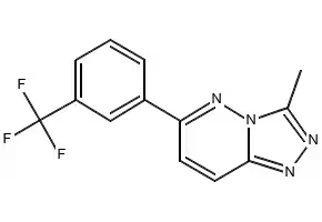 3-Methyl-6-(3-[trifluoromethyl]phenyl)-1,2,4-triazolo-(4,3-B)pyridazine structure, CAS 66548-69-4