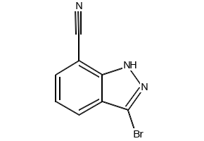 3-Bromo-1H-indazole-7-carbonitrile structure, CAS 945762-00-5