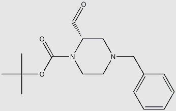 (S)-1-Boc-4-benzylpiperazine-2-carbaldehyde structure, CAS 947275-36-7