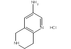 5,6,7,8-Tetrahydro-1,6-naphthyridin-3-amine structure, CAS 948306-78-3