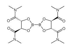 Bis(N,N,N'N'-tetramethyl-L-tartramideglycolato)diboron structure, CAS 480438-22-0