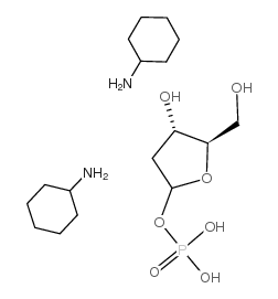 2-Deoxy-alpha-D-Ribose1-phosphateBis(cyclohexylamine)salt structure, CAS 102783-28-8