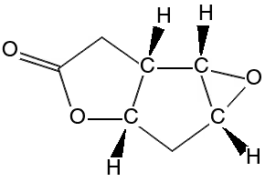 6alpha,7alpha-Epoxy-2-oxabicyclo[3.3.0]octan-3-one structure, CAS 26115-01-5