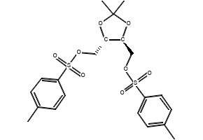 (-)-1,4-Di-O-tosyl-2,3-O-isopropylidenethreitol structure, CAS 37002-45-2