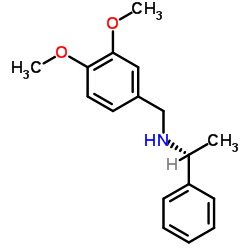 (-)-(S)-N-(3,4-Dimethoxybenzyl)-(1-phenylethyl)amine structure, CAS 134430-93-6