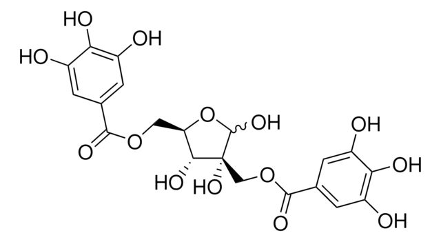 Hamamelofuranose2'5'-digallate structure, CAS 469-32-9