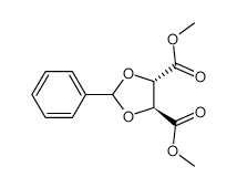 (+)-Dimethyl2,3-o-benzylidene-D-tartrate structure, CAS 91326-83-9