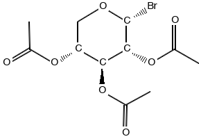 Bromo2,3,4-Tri-O-acetyl-alpha-D-xylopyranoside structure, CAS 3068-31-3