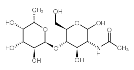 2-Acetamido-2-deox-4-O-(alpha-L-fucopyranosyl)-D-glucopyranose structure, CAS 76211-71-7