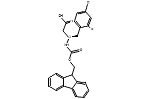 Fmoc-(R)-3-Amino-4-(2,4-dichlorophenyl)butanoicacid structure, CAS 269396-54-5