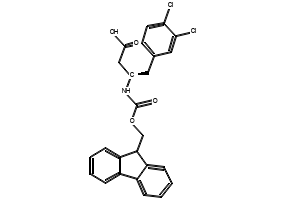Fmoc-(R)-3-Amino-4-(3,4-dichlorophenyl)butanoicacid structure, CAS 269396-57-8