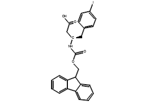 Fmoc-(R)-3-Amino-4-(4-iodophenyl)butanoicacid structure, CAS 269396-73-8
