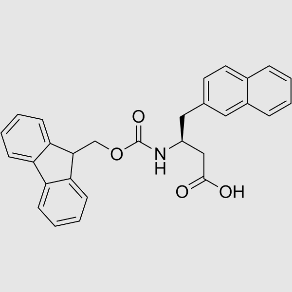 Fmoc-(S)-3-Amino-4-(2-naphthyl)butanoicacid structure, CAS 270063-40-6