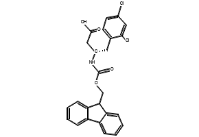 Fmoc-(S)-3-Amino-4-(2,4-dichlorophenyl)butanoicacid structure, CAS 270063-49-5