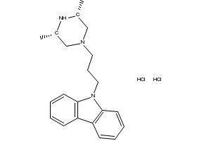 9-[3-(cis-3,5-Dimethyl-1-piperazinyl)propyl]-9H-carbazoledihydrochloride structure, CAS 75859-03-9