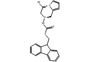 Fmoc-(S)-3-Amino-4-(2-thienyl)butanoicacid structure, CAS 270262-98-1