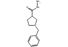 1-Benzyl-pyrrolidine-3-carboxylicacidhydrazine structure, CAS 474317-63-0